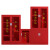 腾驰 消防柜 安全器材箱微型消防站消防器材工具全套放置柜灭火箱1.8*0.9*0.4m 通玻柜加厚款