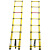 百图晟绝缘梯子2米 鱼竿式伸缩单梯 玻璃钢 电力工程施工专用便携式竹节梯