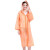一次性加厚雨衣PEVA超防水雨衣纯色便携随身防水雨衣 橙色