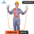 全身五点式安全带单腰高空作业保险带户外施工电工腰带安全绳套装 半身 / 2米双大钩