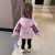迪士尼（Disney）女童外套春秋款2023新款洋气三合一秋季库洛米宝宝儿童秋装冲锋衣 粉色外套+包包 100码(建议90-100cm2-3周岁左右)