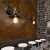 普瑞禧PURX美式复古工业风LOFT创意个性怀旧馆餐厅过道铁艺装饰壁灯 D款金色