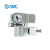 SMC AC10B-AC40B-A 系列 空气组合元件:空气过滤器+减压阀 AC20B-02G-A