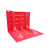 西斯贝尔组合式防水板 可移动防洪挡板活动式塑料挡水板 L型防水板红色 单片装