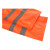 赫思迪格 环卫雨衣套装 分体式劳保警示安全交通施工雨衣 兰格橙185/3XL HGJ-1444