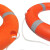 尚留鑫 国标救生圈橘色实心塑料浮圈加厚成人救生圈4.3kg船检款SLX-JSQ-06