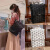 GDGV三宅日潮2023日本新款几何菱格包双肩包时尚学生书包旅行格子背包 哑光黑色