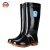 上海牌 705 高筒雨鞋雨靴 劳保防滑胶鞋防护靴防水鞋 黑色41码