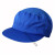 工作帽工厂车间定制网帽白色卫生帽耐磨 宝蓝头顶带布款（后脑勺有网兜） 均码