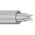 汉河拉簧探针 外弹簧测试针PH-18M3(23L)华荣发探针绝缘白色塑料针 不含端子（20支装）
