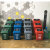 户外分类垃圾桶大号塑料商用带盖垃圾筒干湿垃圾其他垃圾可回收 70升方形广东标(备注颜色)
