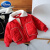 迪士尼男童加绒棒球服外套韩版加厚夹克冬装儿童宝宝小童保暖棉衣1727 红色大口袋棉袄 80