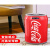 智能垃圾桶感应式卫生间创意儿童电动自动网红可口可乐罐 充电电池两用款红色可乐9L
