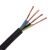 起帆电线电缆 RVV4*0.75平方国标4芯电源线四芯多股铜丝软护套线 黑色100米