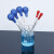 短款 刻度吸管 实验室玻璃刻度滴管 带橡胶吸球0.5ml   1ml   2ml 2ml刻度滴管精度0.05*含蓝吸球