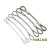 1.5mm-6mm钢丝绳安全绳防坠绳 威亚绳 音箱保险绳 舞台灯光保险绳 2mm钢丝绳1米(两头打圈)