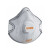uvex优维斯 8732220 防尘KN95口罩 防颗粒物防雾霾 活性炭层 罩杯式头戴口罩 15只/盒