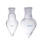 棕色梨形烧瓶 玻璃鸡心瓶 加厚耐高温尖底展示瓶白色标准磨口旋蒸 透明250ml29*32#