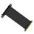 PCI-E 3.0 4.0 x16 显卡延长线 支持3060满算力高速转接线 180度插槽(黑色普通版) PCI-E 3.0 0.6m