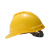 梅思安/MSA V-Gard500 ABS透气孔V型安全帽带下颚带一指键帽衬 黄色 1顶 可定制