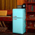 德姆勒（DEMULLER）复古冰箱冷藏冷冻家用租房办公室高颜值节能低音电冰箱 118升-蒂夫尼蓝
