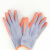 安迪乳胶掌浸涤棉劳保手套 耐磨防油防水耐酸碱手套 工地机械手套 橙色 L 实用装(12双)