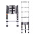 储力铝合金单面一字伸缩梯折叠升降楼梯便携竹节户外梯子4.4米单面竹节梯