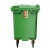 Supercloud(舒蔻) 户外环卫垃圾桶大号加厚商用酒店环保分类带盖移动垃圾箱物业小区垃圾车 绿色1100L