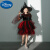 迪士尼万圣节角色扮演cosplay女巫婆演出服儿童服装女童化妆舞会公主裙 酒红色(帽子) 100cm