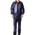 聚远 JUYUAN 雨衣 连体 反光雨衣 工程雨衣 工地雨衣 深蓝色 复合透气套装  均码（170-190）企业定制