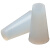 DYQT白色环保硅胶塞子橡胶堵头实心锥形漏试管软质瓶塞耐高温密封帽盖 3.0X7.5X1510个单