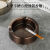 酒店家用不锈钢烟灰缸网吧家居客厅金属加厚大号防摔个性烟缸创意 青铜色加厚烟缸11.5cm