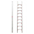 麦得斯梯子棒棍子梯折叠梯人字梯加厚铝合金小型工程梯子便携 定做单面直梯-议价