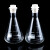 海斯迪克 HKC-170 玻璃三角烧瓶 高硼硅耐高温平底锥形瓶 直口250ml 