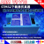 STM32JLINKV9V11ARM通用开发仿真下载器调试编程烧录器 V9小蓝标配+转接板+7配线 ARM镀金高配小巧