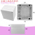 防水接线盒F型ABS塑料防水盒户外室外监控电源盒端子盒密封带耳 深灰色 83*81*56 优