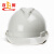 百舸安全帽ABS材质防砸抗冲击透气工地安全帽 建筑工程施工帽 领导监理 透气款白色
