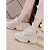 ORZUV品牌老爹鞋女2024夏季新款百搭松糕鞋增高气质休闲运动鞋 米蓝色 37