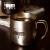 比乐蒂不锈钢双层咖啡杯 欧式复古咖啡杯子 银色双层咖啡杯