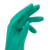 冰禹 BYQ-909 工业清洁橡胶手套 耐用耐磨丁腈手套 防水保洁工作劳保手套 L码33cm 绿色1双
