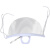 赛瑞佳口罩适用于专用厨师透明微笑厨房定制食堂塑料餐饮餐厅防雾口水飞 透明防雾散装100个(独立包装)