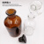 加厚小口玻璃瓶试剂瓶磨砂口分装细口瓶玻璃化学瓶棕色透明 白小口 60ml