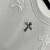 QKIKQ春秋欧洲站潮牌新款长袖卫衣克羅心十字架贴布刺绣男女同 黑色 2XL