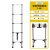 定制不锈钢伸缩梯 人字梯 直梯多功能关节梯子折叠梯工程梯 单面伸缩梯1.8米不锈钢款