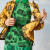 LACOSTE法国鳄鱼 男士夹克舒适透气上衣Polaroid时尚潮流印花复古外套 黄色/照片印花 XXS