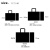 适用于无纺布手提袋定制印刷LOGO订制服装店环保购物袋子大容量加 深灰色[85%客户选择] 其他