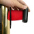 金固牢 礼仪柱护栏杆 隔离带安全线 银行伸缩迎宾杆警戒线 钛金色3米加厚款 KZS-374