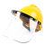 者也 防护面罩透明抗冲击电焊帽面具防迸溅焊工面罩防油溅面屏（不含安全帽）
