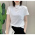 XXIGTOP2023夏新款蒓短袖t恤女士修身显瘦半高领体恤上衣洋气减龄小衫 火龙果色 M (建议100以内)