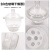 玻璃干燥器皿400mm盖子瓷板全套大小240 300透明真空干燥器实验室 透明30cm干燥器